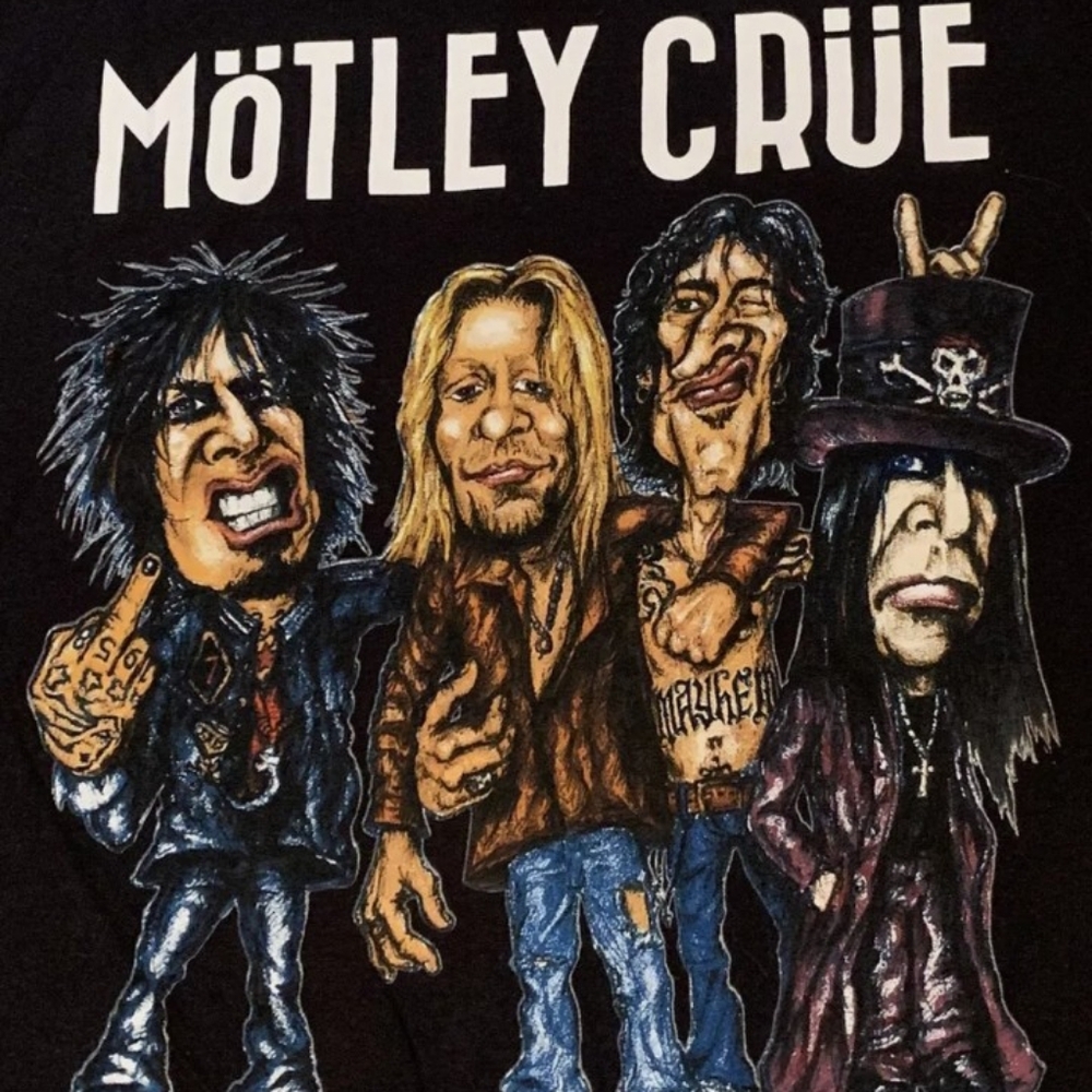 Motley Crue Hollywood CA 1981-2015 # RIP Motley Crue T shirt medium
